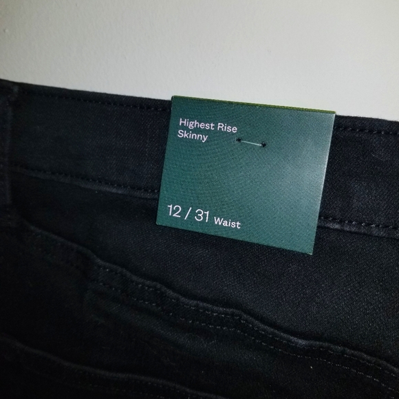 Wild Fable Ripped Black Highest Rise Skinny Jeans - Picture 4 of 6